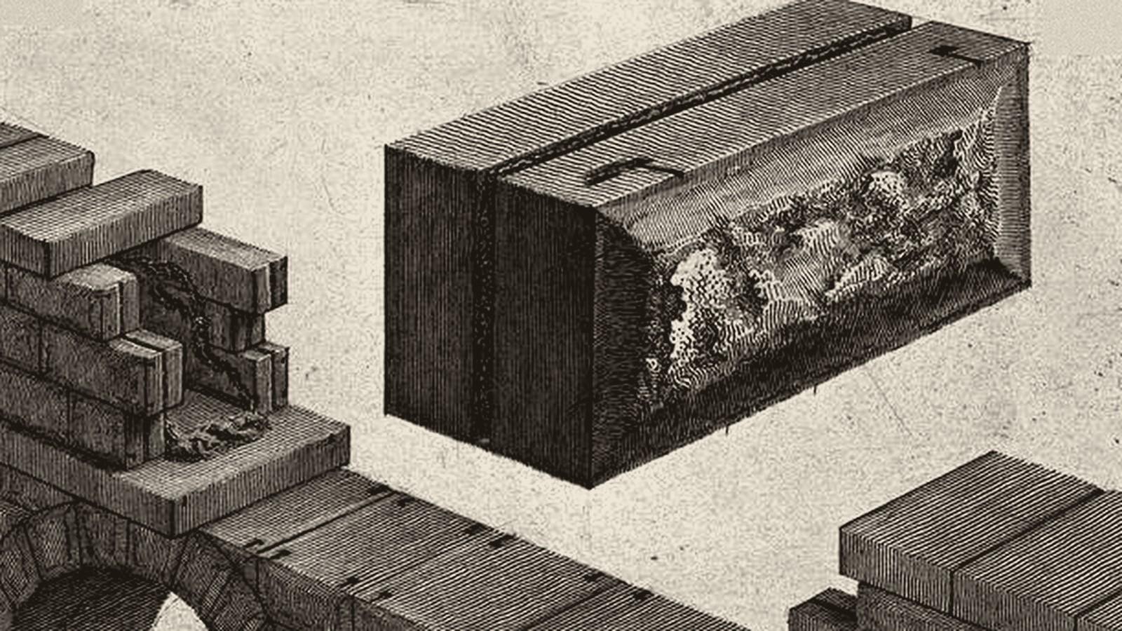 Piranèse, Le Antichità Romane, planche IX : bloc de tuf d'un aqueduc